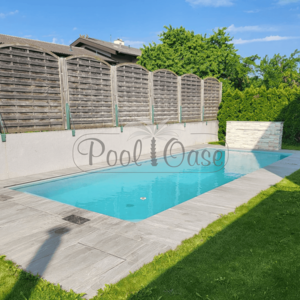 Rechteckbecken mit Logo