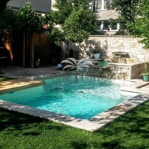 Folienbecken mit Wasserfall