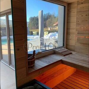 Sauna mit Fenster