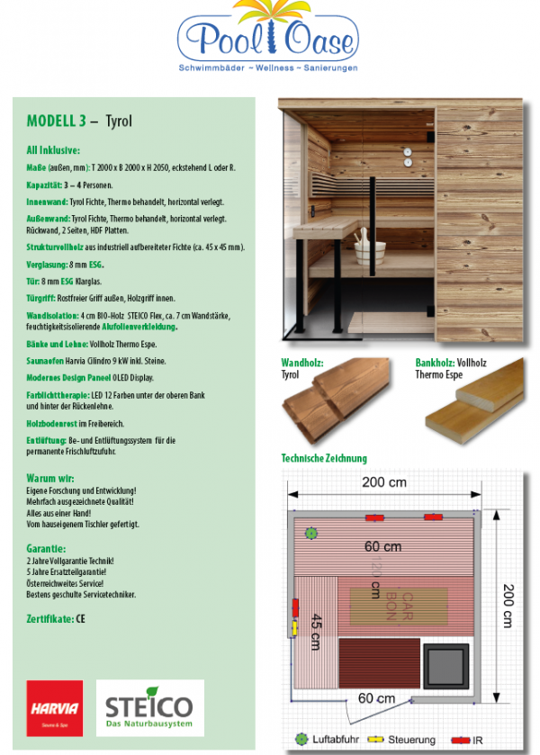 Modell 3: Tyrol + Vollholz Thermo Espe